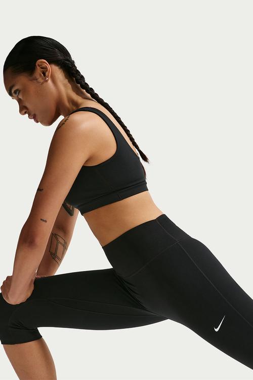 Women'S High-Waisted Capri Leggings - Black/White