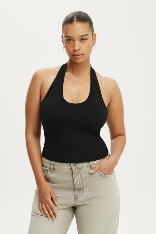 Everyday Smooth Scoop Halter - Black