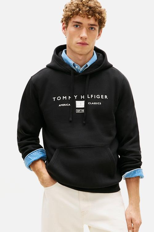 BRAND LOVE TR MONO STACK HOODY - Black