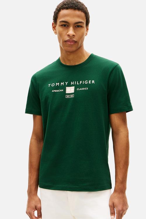 BRAND LOVE MONO STACK TEE - Nocturnal Green