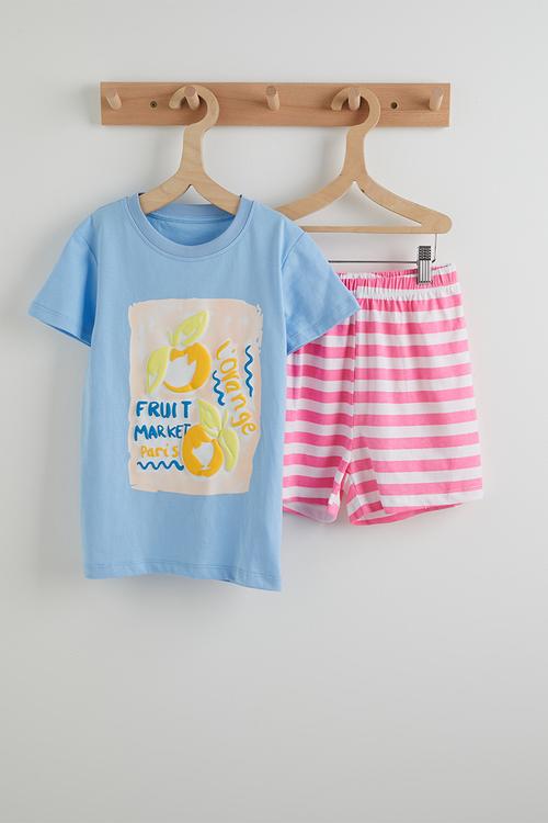 Pj set - blue & pink