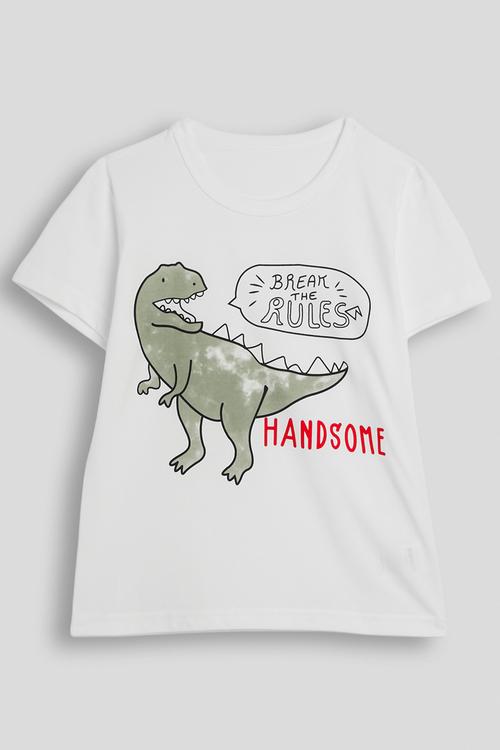 Graphic crew neck tee - white