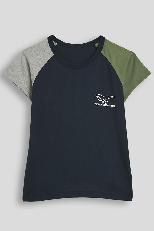 Graphic raglan tee - navy/multi