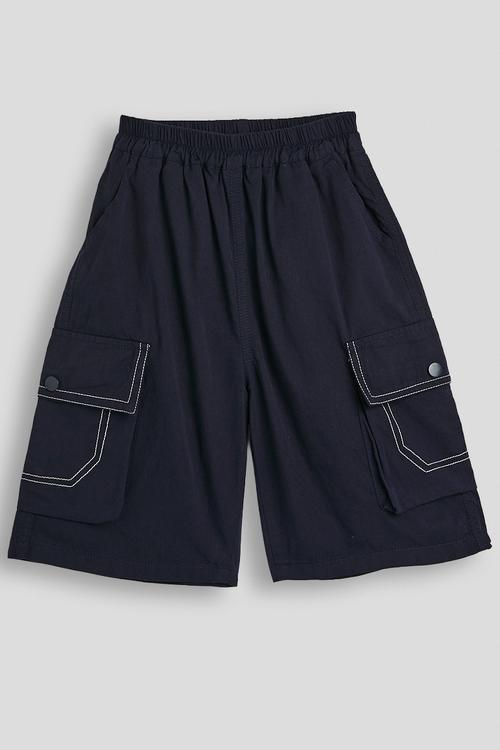 Flap pocket shorts - dark navy