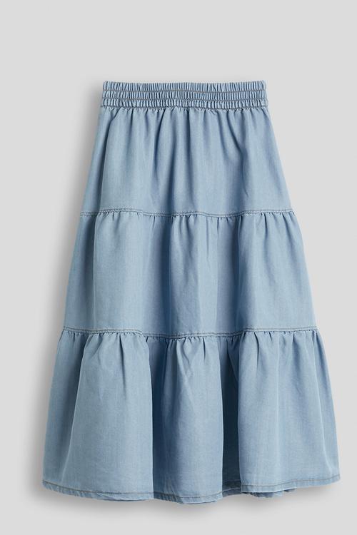 Maxi gypsy skirt - light blue