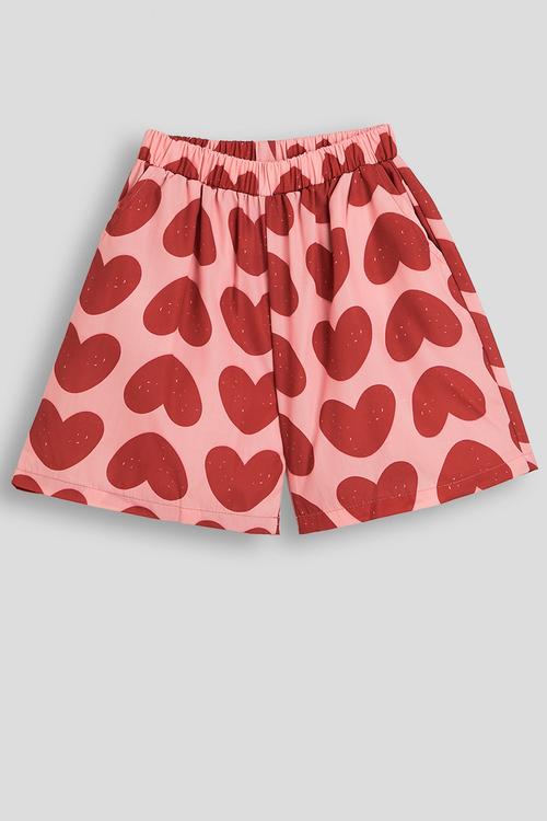 Heart aop shorts - pink