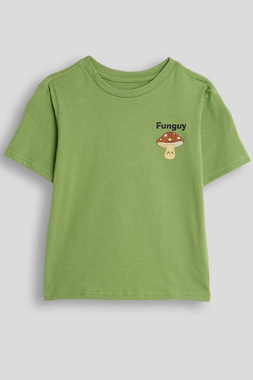 Boys drop shoulder tee - sage