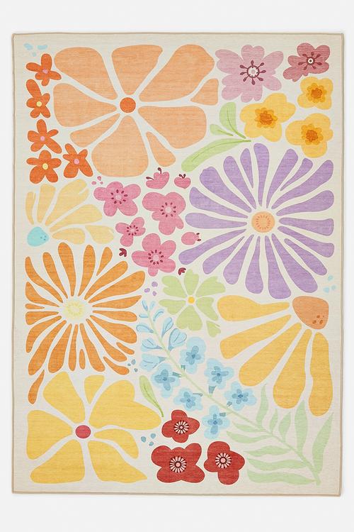 Bold Meadow poly rug multi