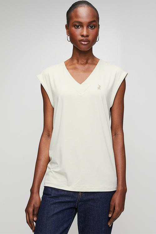Wmn Bella Ss Cap Sleeve T-Shirt - Cool Sage