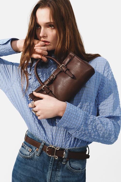 Shoulder bag - dark brown