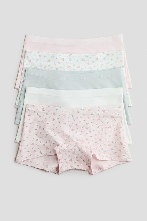 5-Pack cotton boxers - light pink/floral