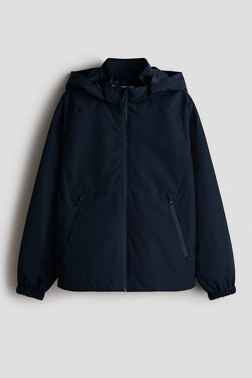 Water-repellent shell jacket - navy blue