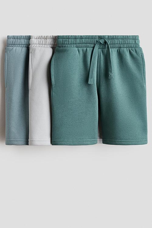 3-Pack shorts - green/grey/blue
