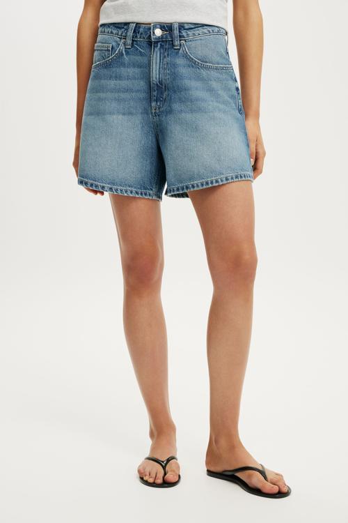High 90s Denim Short - Palm Blue