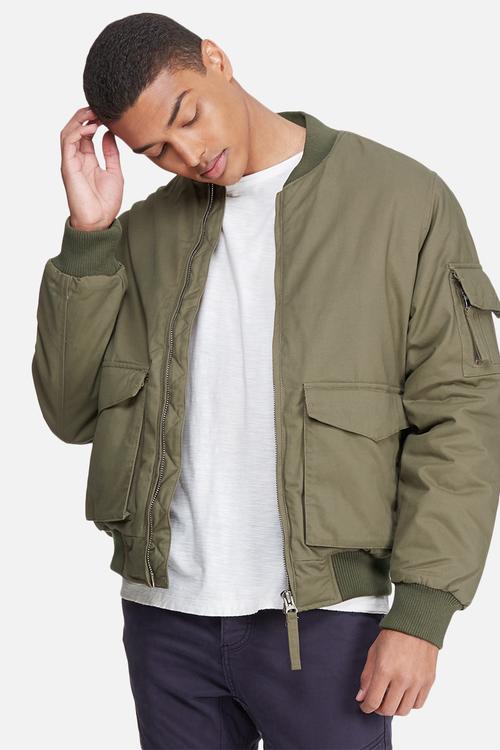 Padded bomber jacket