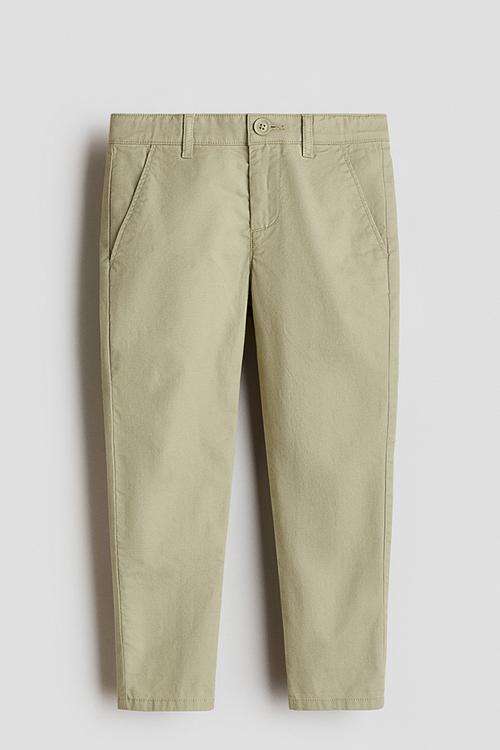 Twill chinos - light khaki green