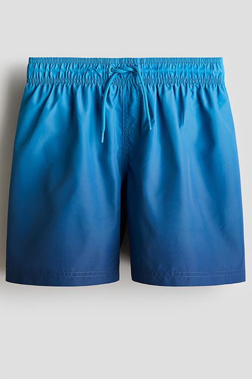 Printed swim shorts - blue/gradient
