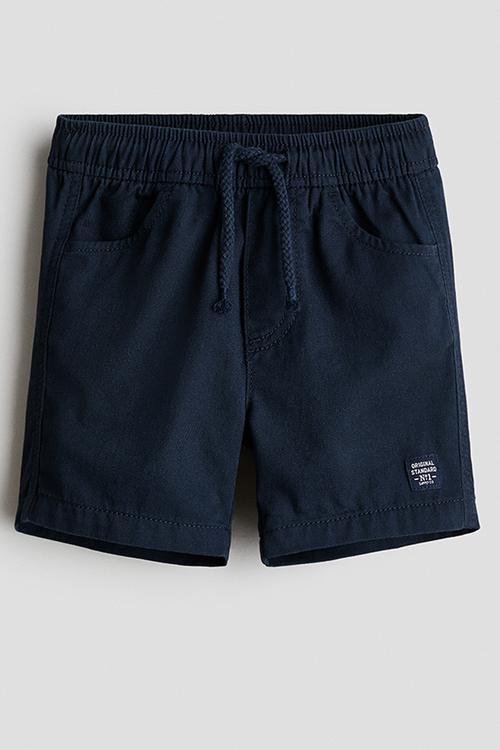 Twill shorts - navy blue