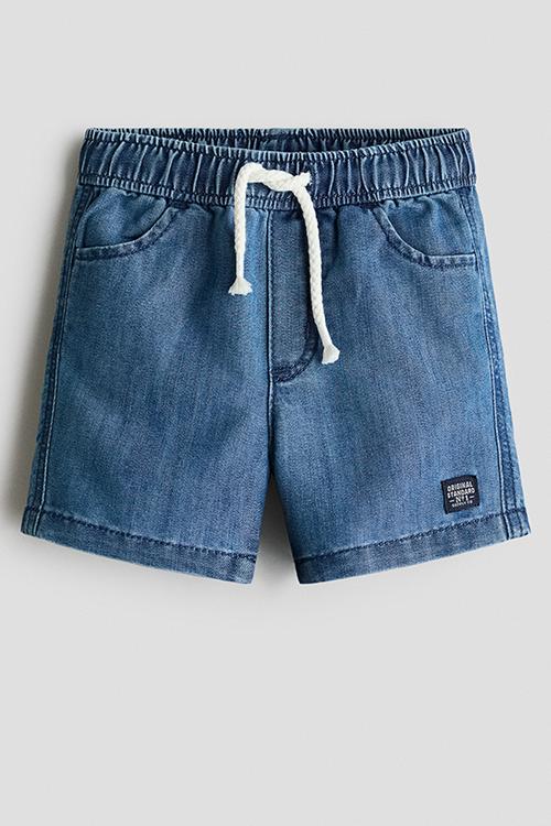 Twill shorts - denim blue