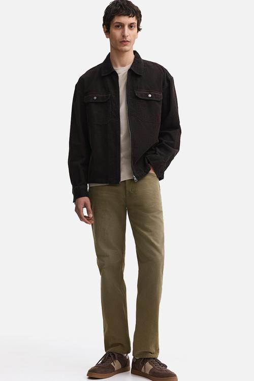 Original straight jeans - light khaki green