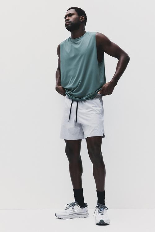 Regular fit sports vest top with drymove™ - dusty green