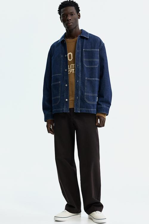 Denim overshirt - dark denim blue