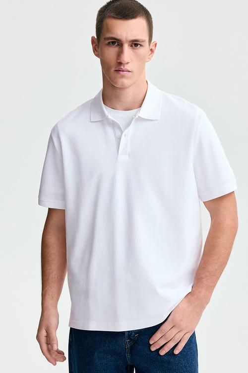 Regular fit polo shirt - white