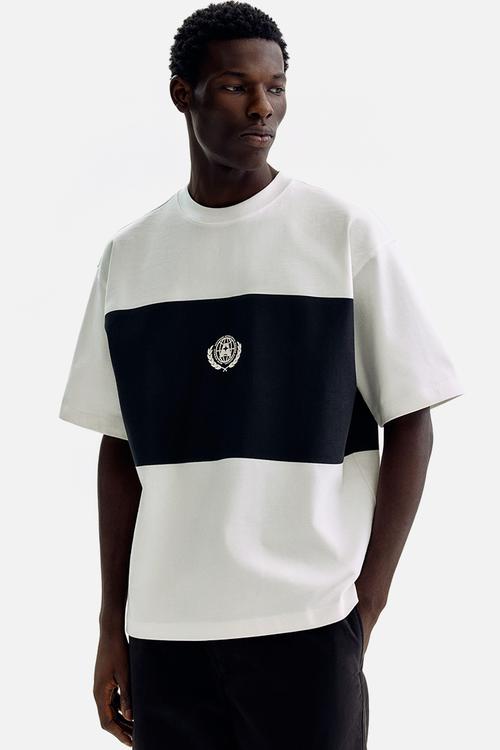 Oversized fit printed t-shirt - white