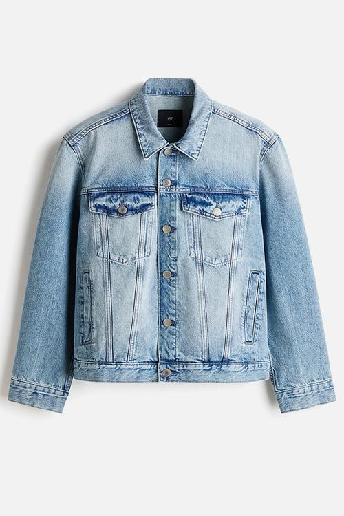 Denim trucker jacket - denim blue