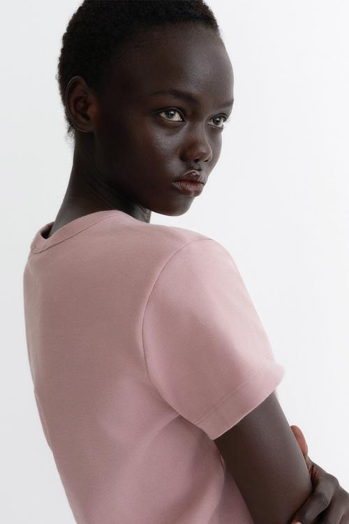 Cotton T-shirt - old rose