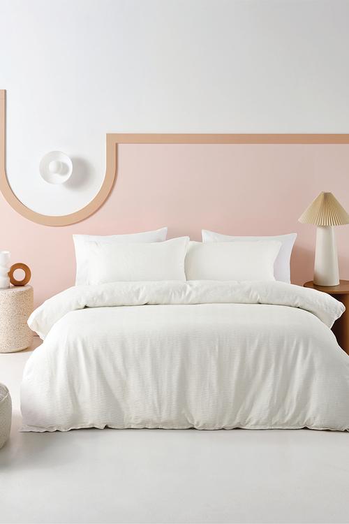 Monroe Duvet Cover Set - white