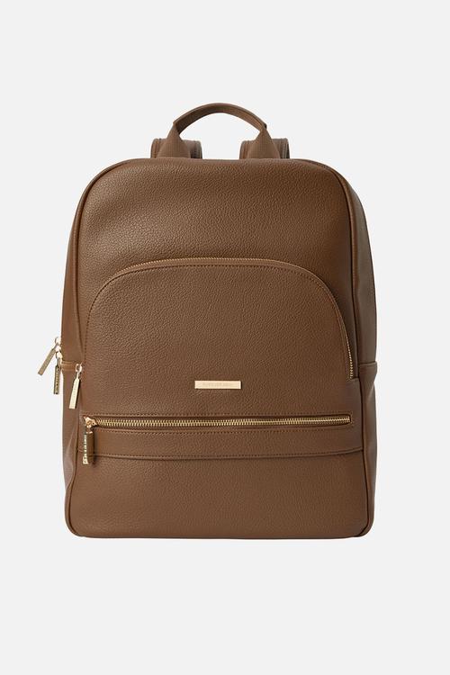 Bec laptop backpack in chocolate