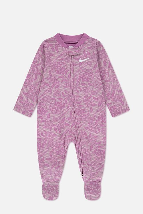Nkg Lace It Up Footed Coverall - Light Magenta