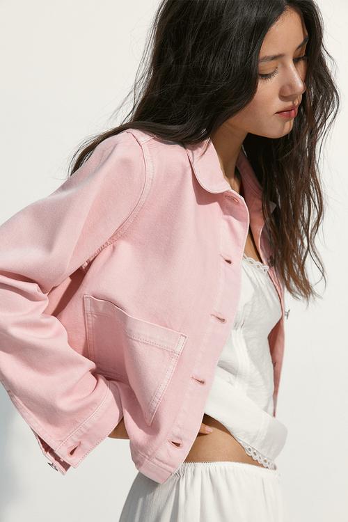 Denim jacket - light pink