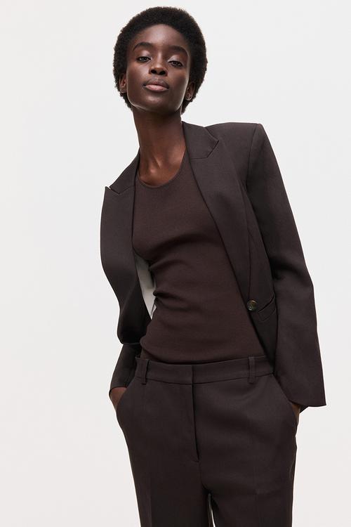 Tailored trousers - dark brown