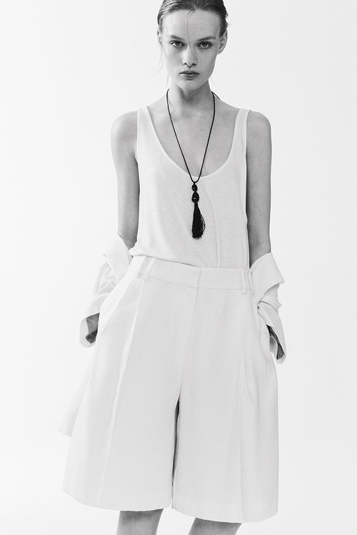 Tailored bermuda shorts - ivory