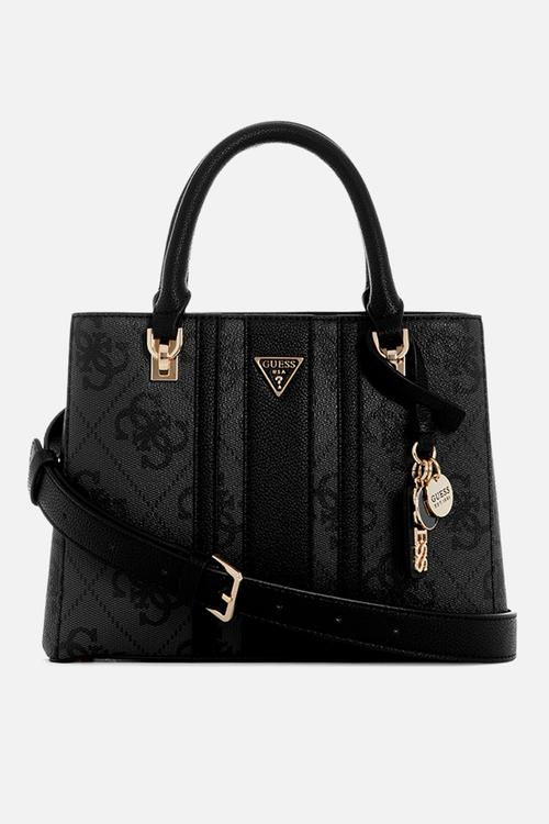 Noelle Ii Small Multi Comp Satchel Bag-Coal Logo