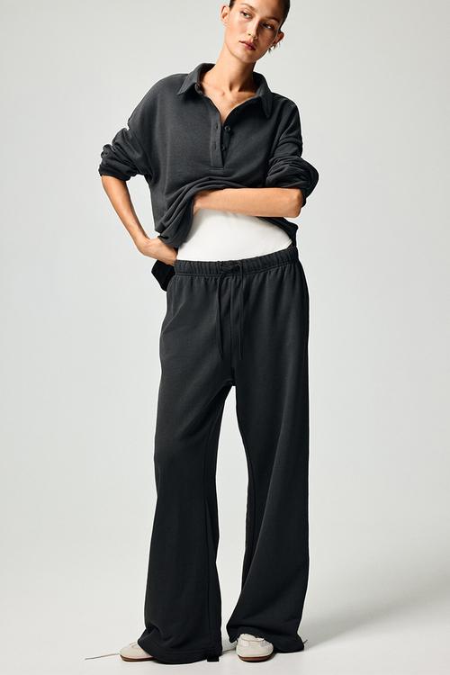 Straight-leg joggers - dark grey