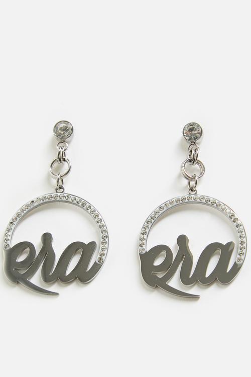 Muse Drop Hoop  - Silver