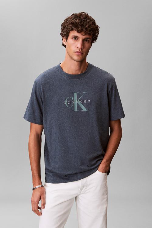 SS Hero Monologo Tee 20s - NEARLY NAVY HEATHER B8289