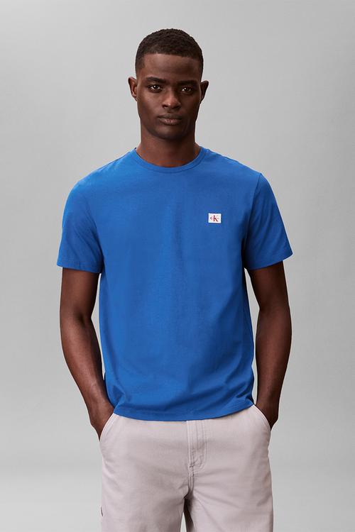 SS BADGE 30S JERSEY CLASSIC TEE - Classic Blue