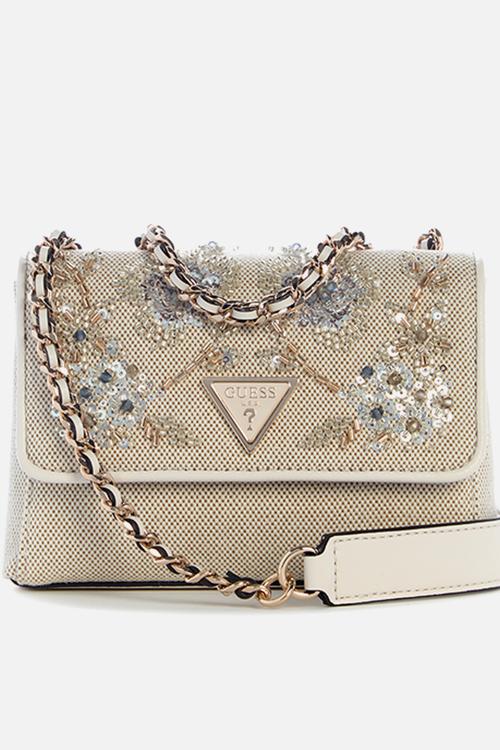 Giully Ii Mini 2 Comp Convertible Flap Bag - beige