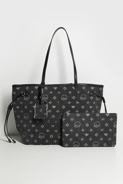 Muse Denim Bag  - Black And Denim