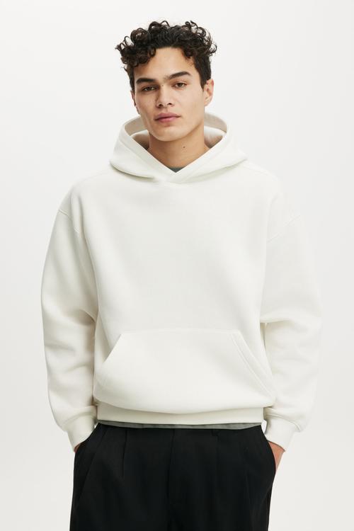 Box Fit Hoodie - Chalk White