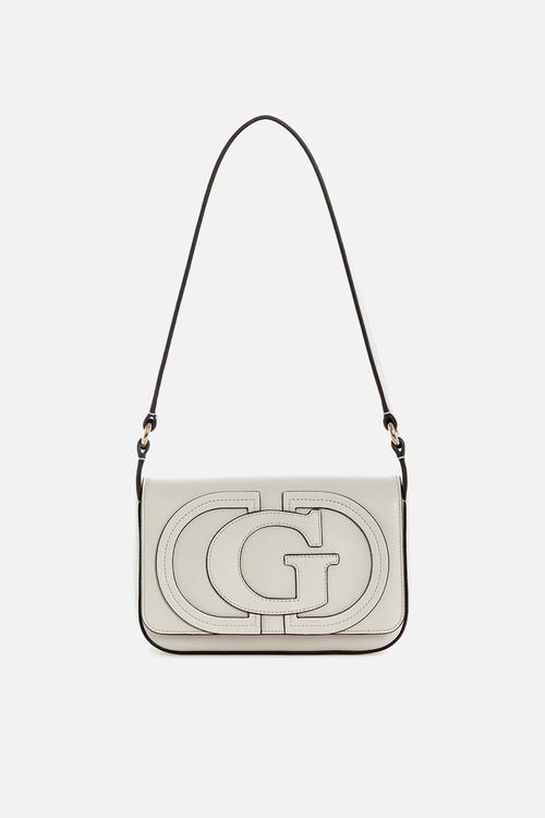 Ruby Flap Shoulder Bag-Off White
