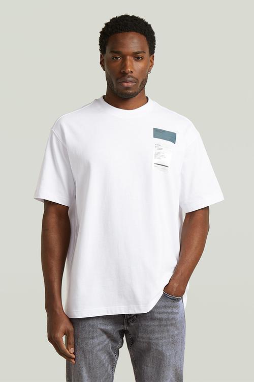 Multi Chest Badge Relaxed R T - White