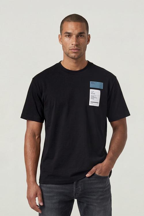 Multi Chest Badge Relaxed R T - Dk Black