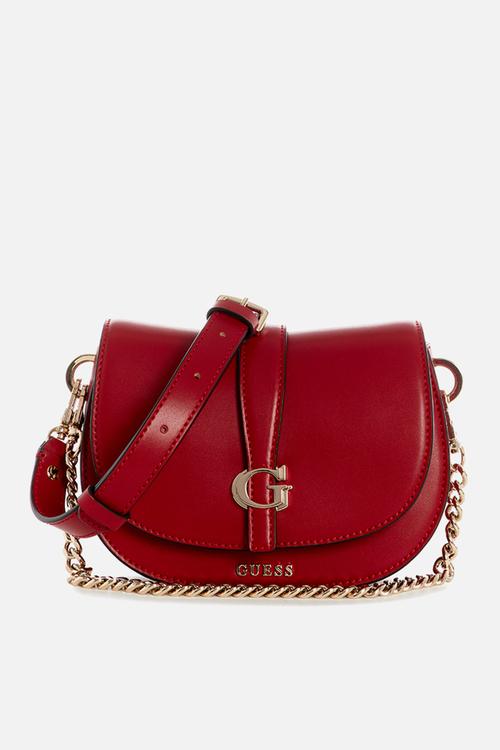 Carrie Mini Flap Crossbody Bag- Dark Cherry