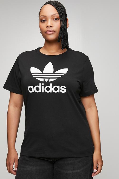 Plus trefoil tee w s26 tee - black/white