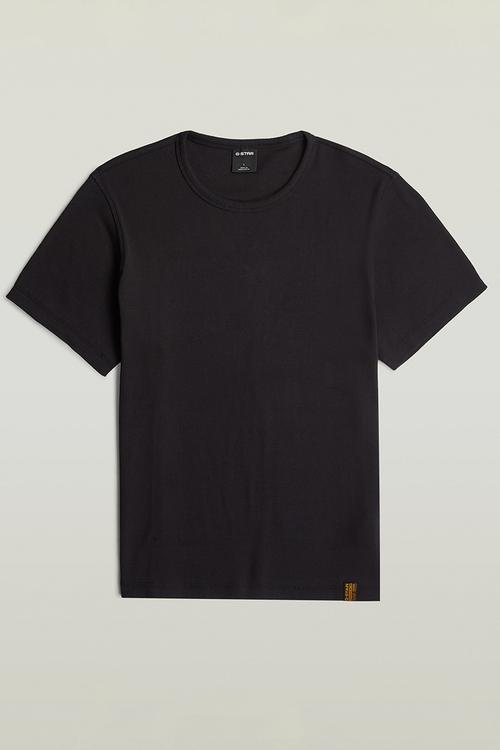 Base Shrunken Slim R T Short Sleeve - Dk Black